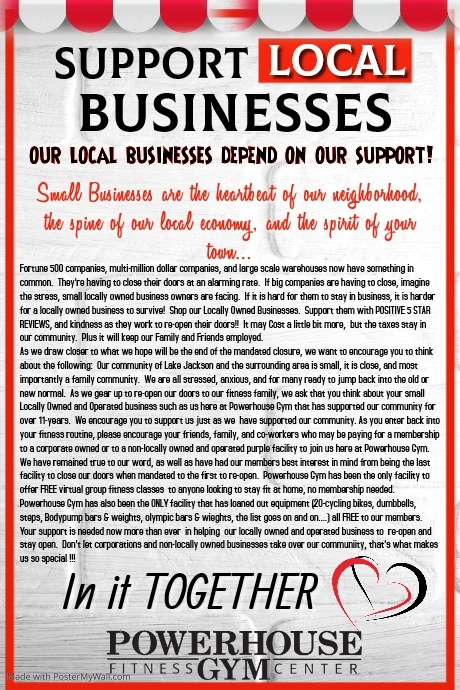 Support Local Business Poster template