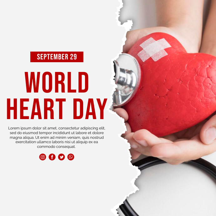 Copy of 29 Sep - World Heart Day | PosterMyWall