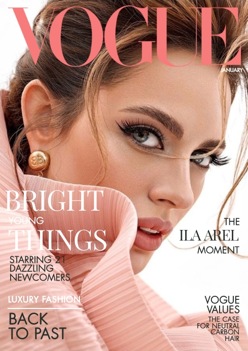 290123 Vogue magazine cover template | PosterMyWall
