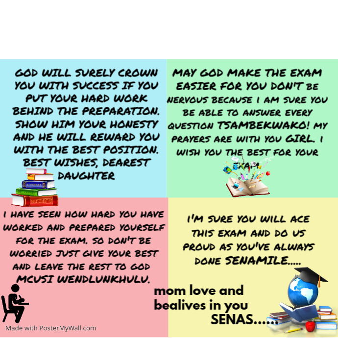 Copy of Good luck for your exams | PosterMyWall