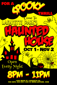 930 Haunted House Customizable Design Templates Postermywall