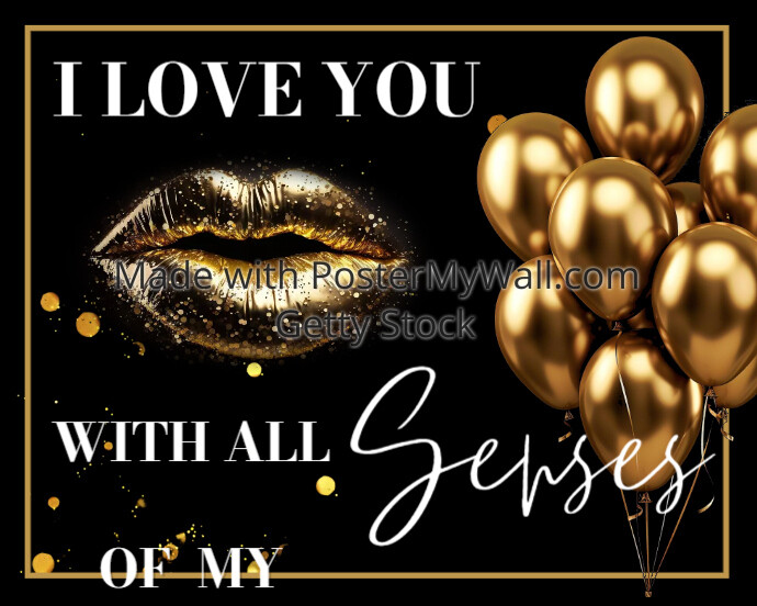 Gold Birthday Card Template | PosterMyWall