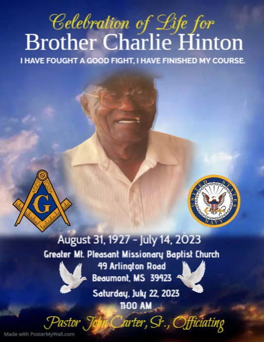 Funeral Announcement PosterMyWall