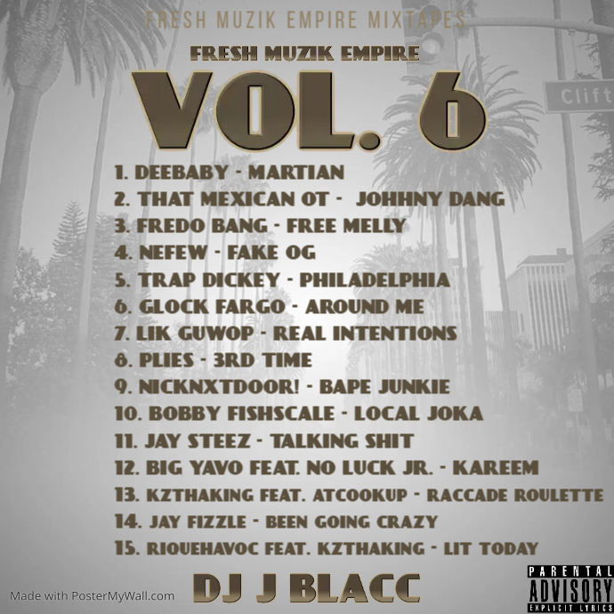 Album Cover West Cost Template PosterMyWall