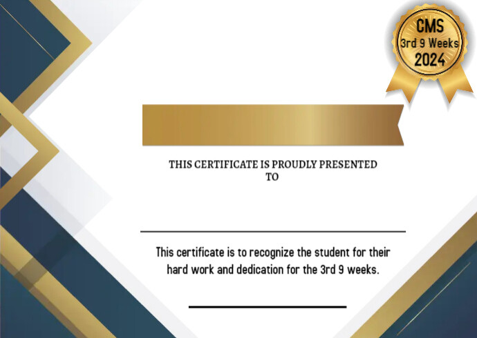 Award Blank Template PosterMyWall