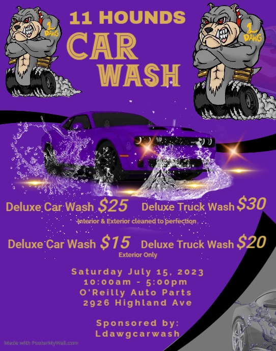 car wash flyer PosterMyWall