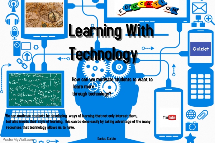 Learning With Technology Poster template
