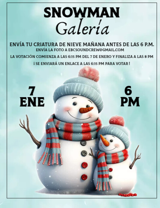 Copy Of Snowman Gallery Spanish Postermywall