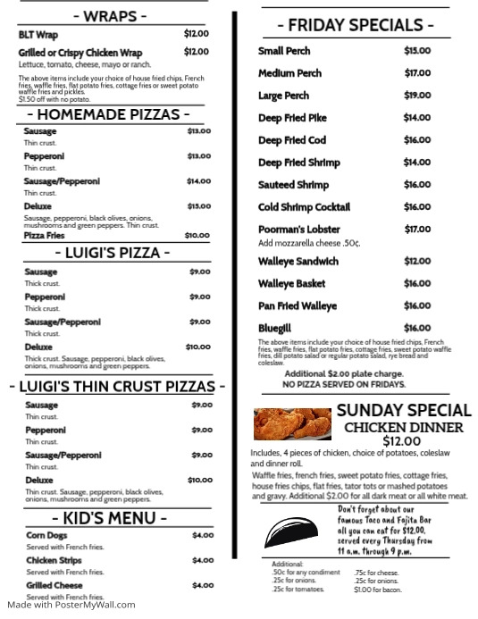 Copy of Copy of Copy of Copy of Menu | PosterMyWall
