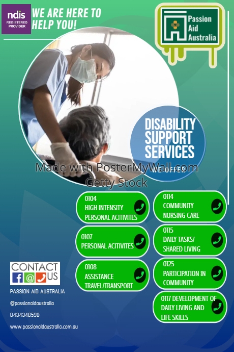 Disability support service flyer design | PosterMyWall