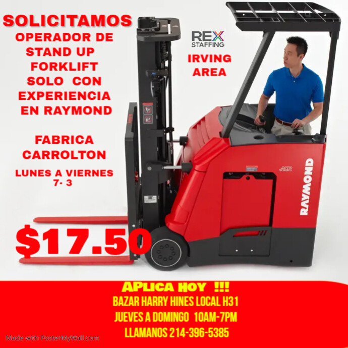 Copy of Copy of Copy of Forklift Drivers Wanted Poster PosterMyWall