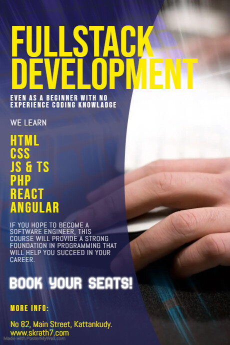 Coding Classes FLyer design template | PosterMyWall