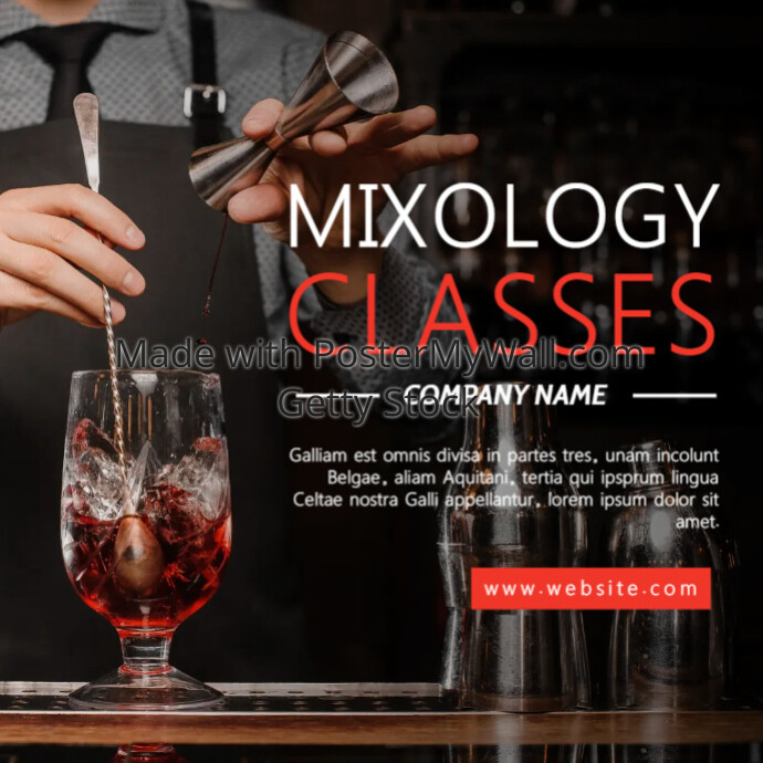mixology classes advertisement