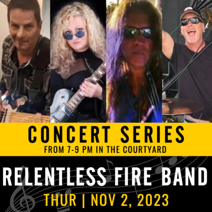 Copy of Relentless Fire Band 11-2-23 | PosterMyWall