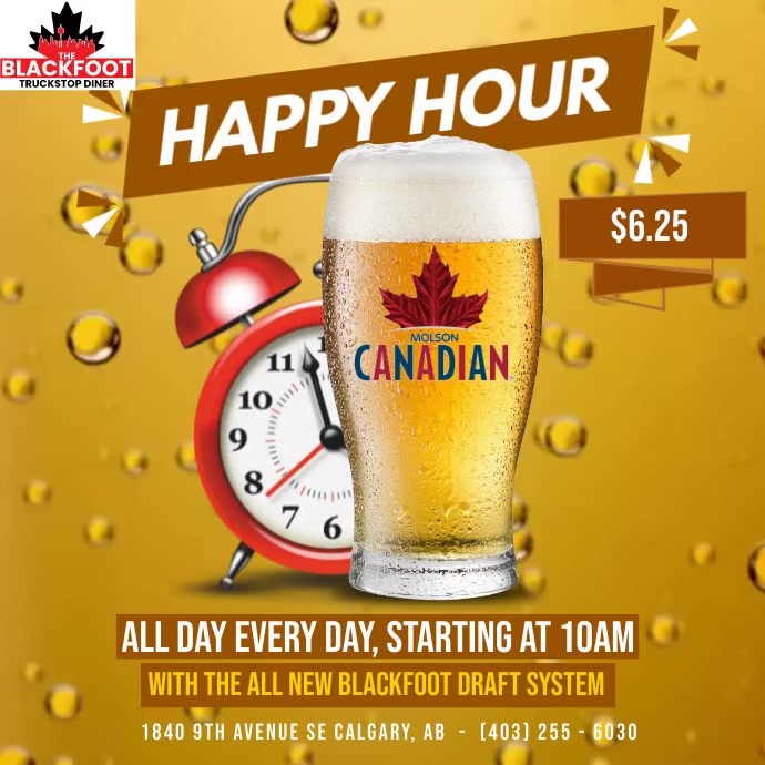 Blackfoot happy hour PosterMyWall