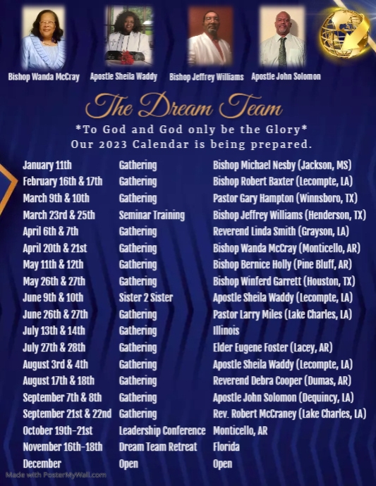 Copy of Copy of Copy of Preaching Schedule | PosterMyWall