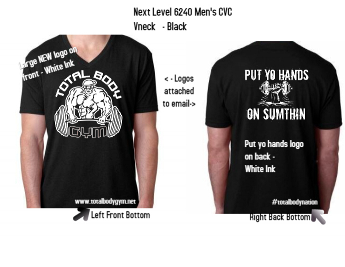 BLACK - Next Level Vneck - Front & Back | PosterMyWall