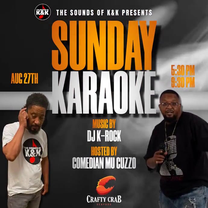 Copy of CRAFTY CRAB karaoke square (1) PosterMyWall