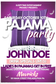 Pajama Party Templates Pajama Party Templates
