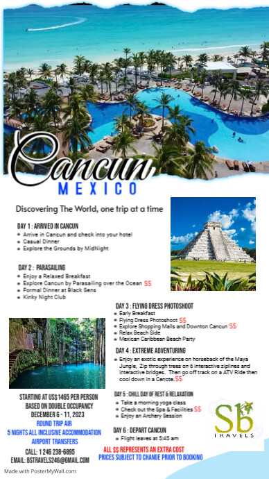 Cancun - The Pyramid - SBTravel Digital Display (9:16) template