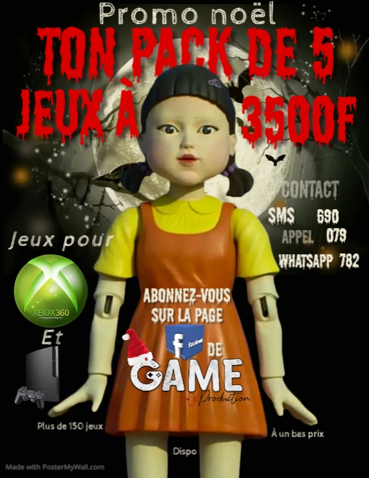 Copie de Squid Game Halloween Party Flyer Template PosterMyWall