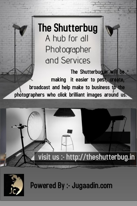 Shutterbug-startup Poster template