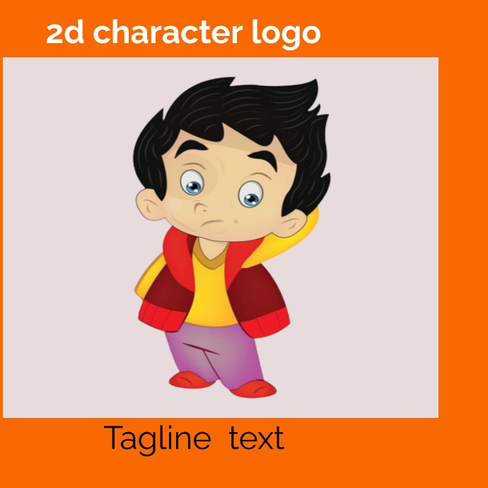 Copy of 2d character logo | PosterMyWall