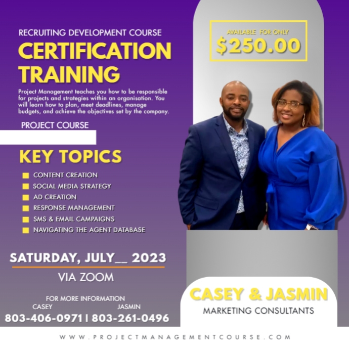 Project Management Course Instagram Post | PosterMyWall