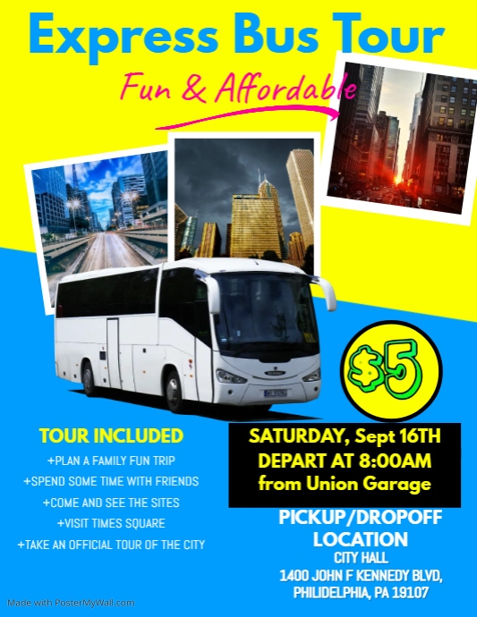Bus Trip Flyer | PosterMyWall