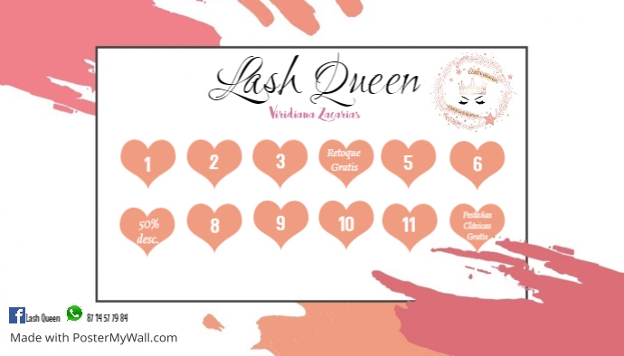 Copia de Paint Slash Modern Minimal Business card template