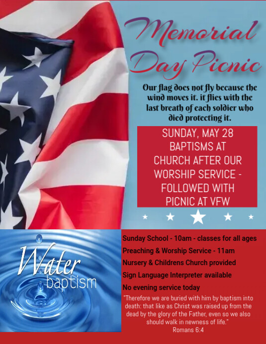 Memorial Day Picnic PosterMyWall