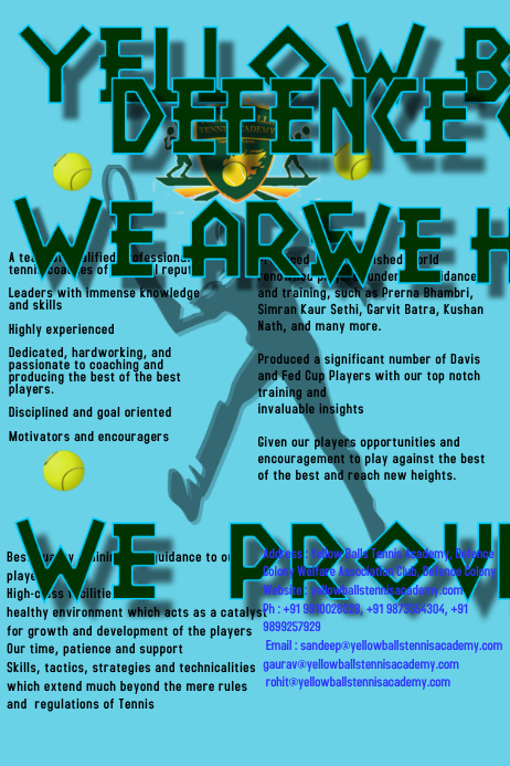 tennis spots club Poster template