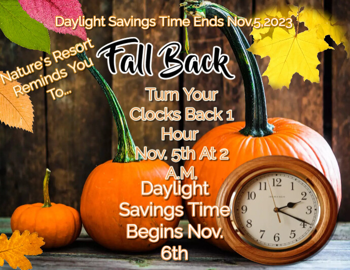 Fall Back 2022 PosterMyWall