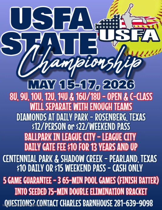 2024 USFA STATE TOURNAMENT PosterMyWall