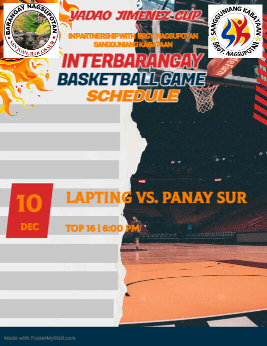 Basketball Schedule Flyer PosterMyWall