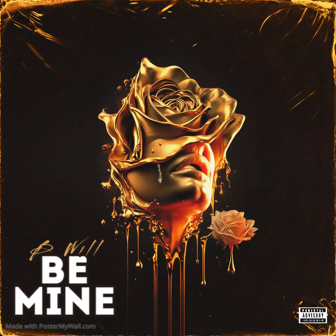 gold rose Album Cover art trap mixtape rap | PosterMyWall