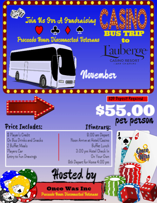 Casino Bus Trip Event PosterMyWall