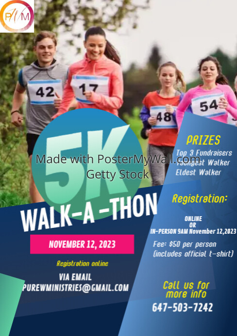 5K Run & Walk Event Flyer | PosterMyWall