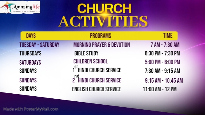 Copy of Copy of Copy of Church programs | PosterMyWall