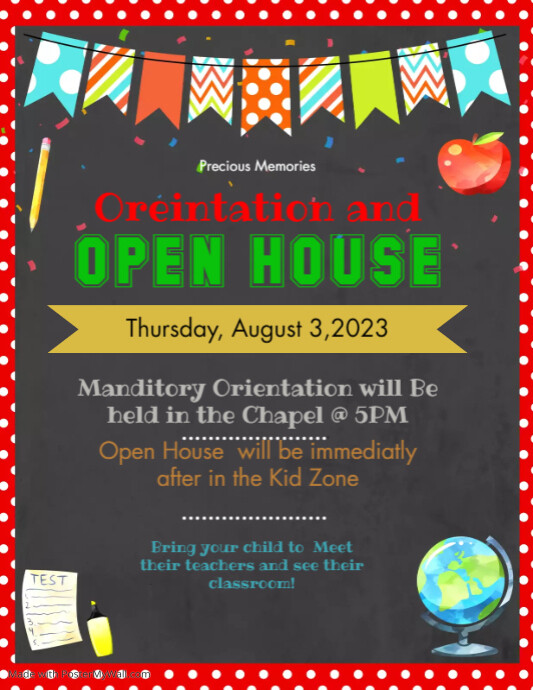 School Open House Poster PosterMyWall