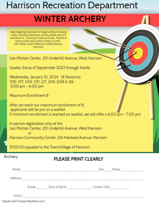 Archery Club Flyer Template (3) PosterMyWall