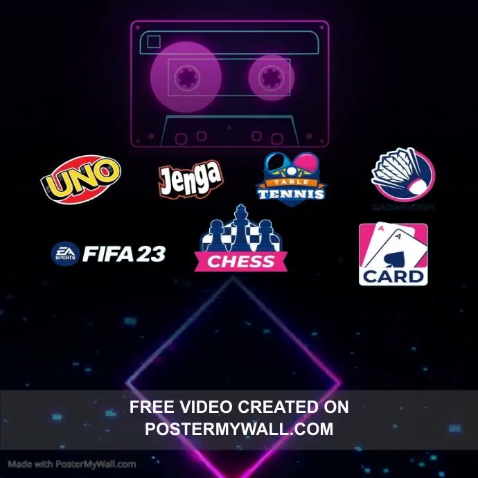 Cassette Tape Retro Grid Video Album CD Cover | PosterMyWall