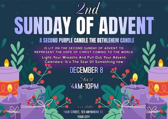 2nd Sunday Of advent A4 template