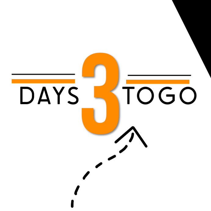 3 DAYS COUNTDOWN DESIGN Instagram Post template