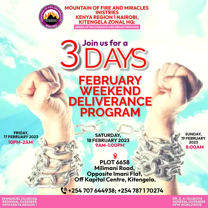 Plantilla de 3 days days crusade program | PosterMyWall