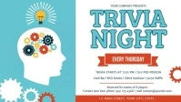 Trivia Night Event Facebook Cover Video template