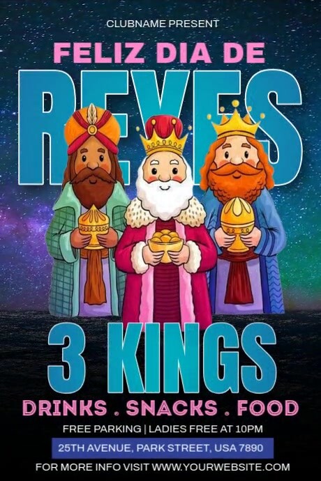3 Kings Day Ads Template | PosterMyWall