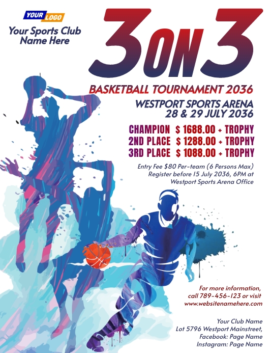 3 On 3 Basketball Tournament Ad Flyer PosterMyWall 3-on-3-basketball-tournament-ad-flyer-postermywall