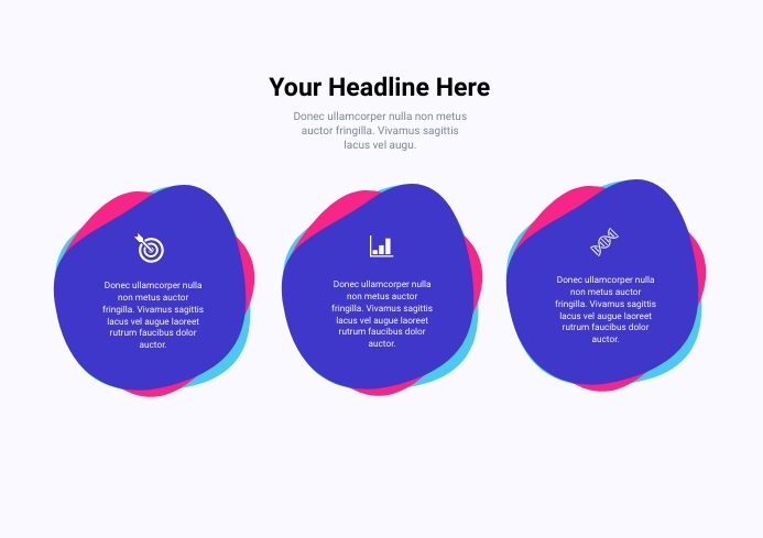 3 Steps Features or Services A4 template