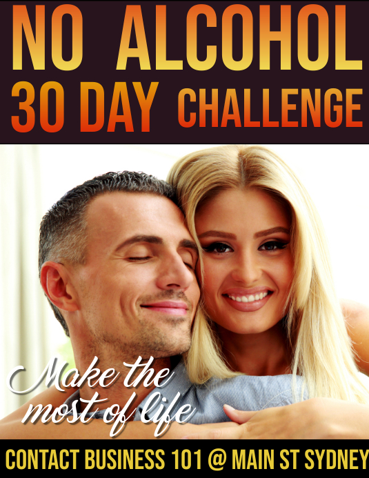 30 day challenge Flyer (US Letter) template